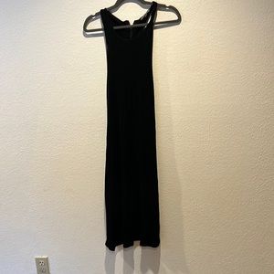 Black razor back dress